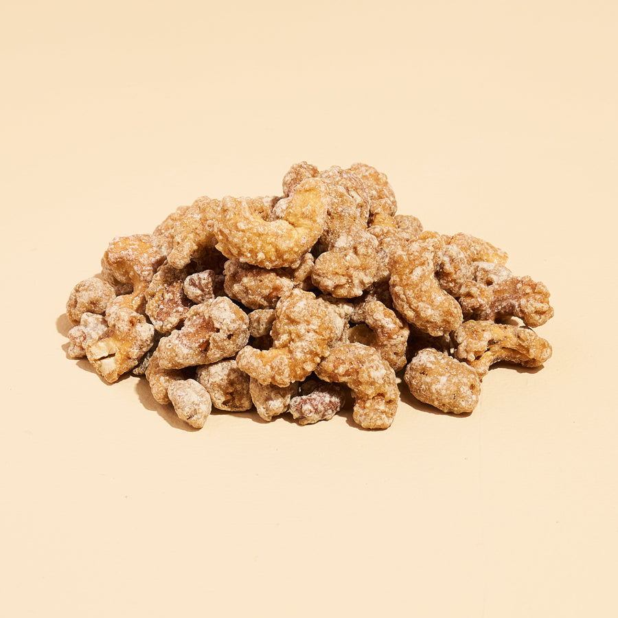 New Orleans Praline Cashews Half Size Tube