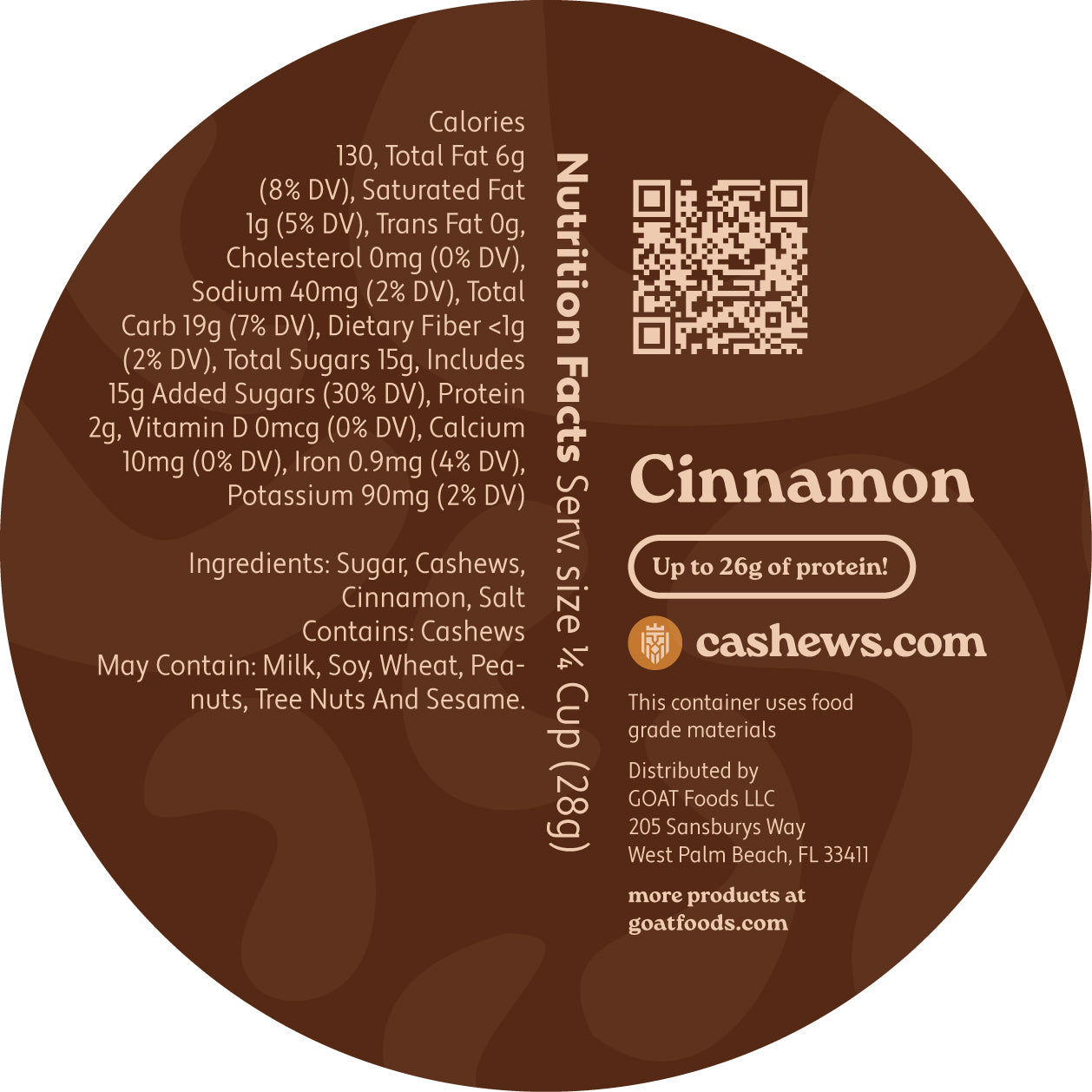 Cinnamon Cashews