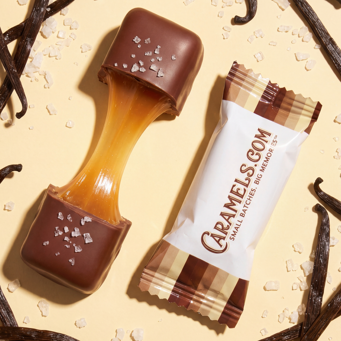 Chocolate Sea Salt Vanilla Caramels