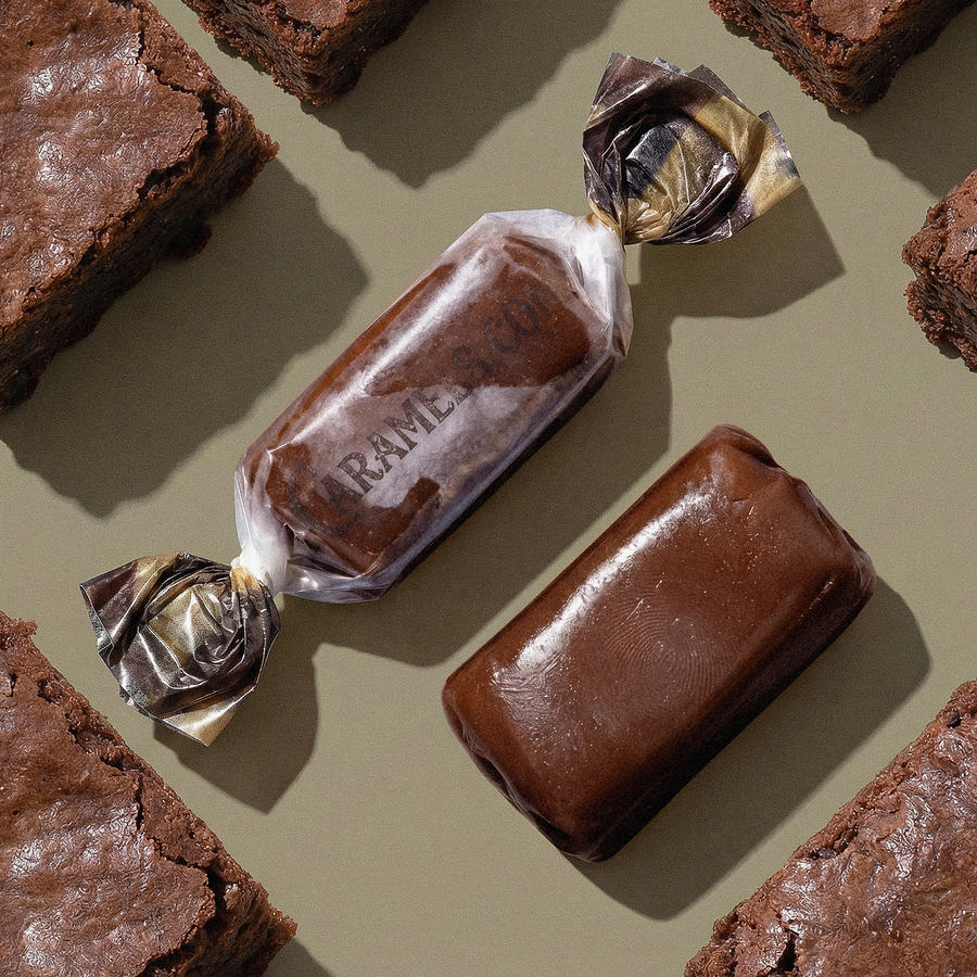 Chocolate Brownie Caramels Half Size Tube
