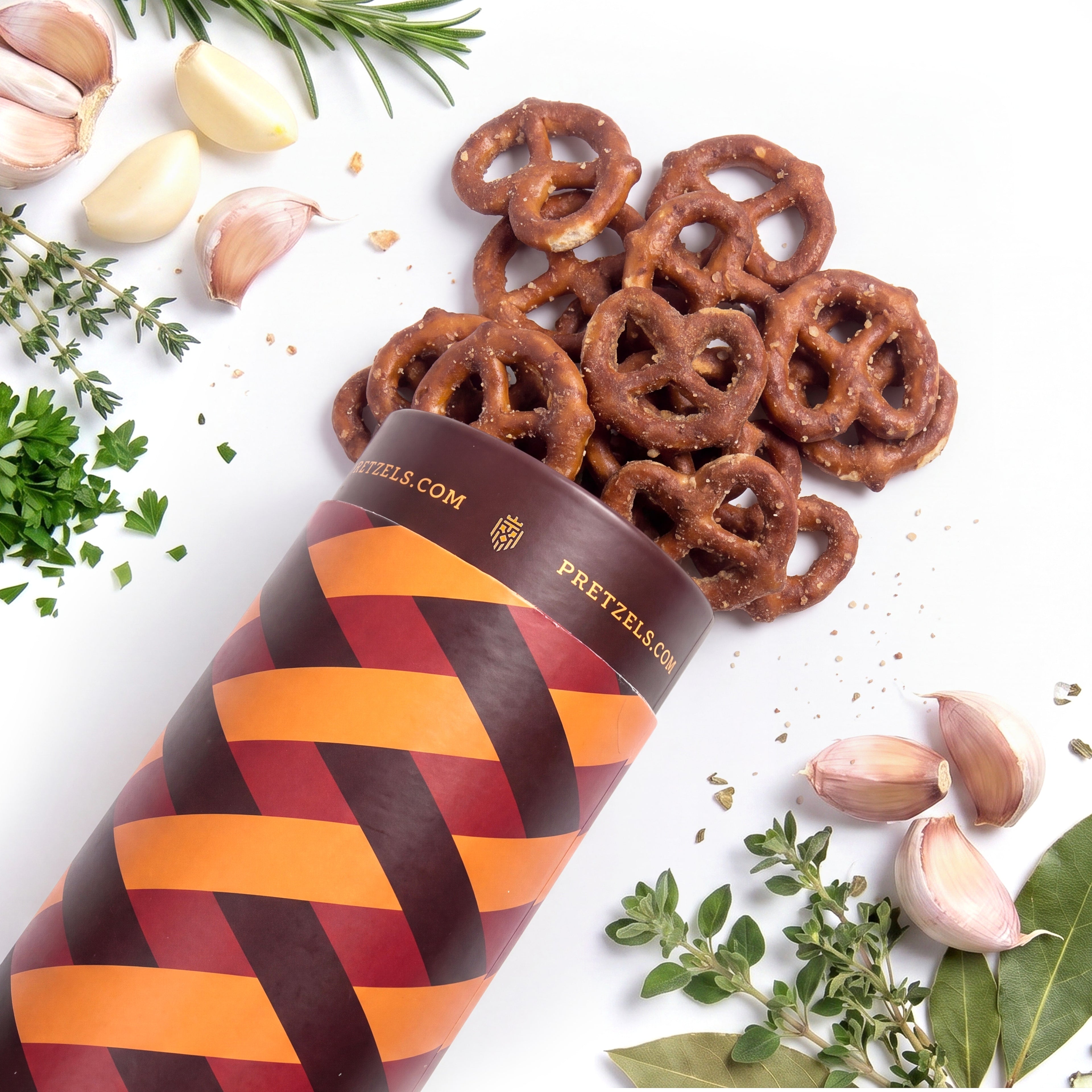 Sourdough Garlic & Herb Pretzels