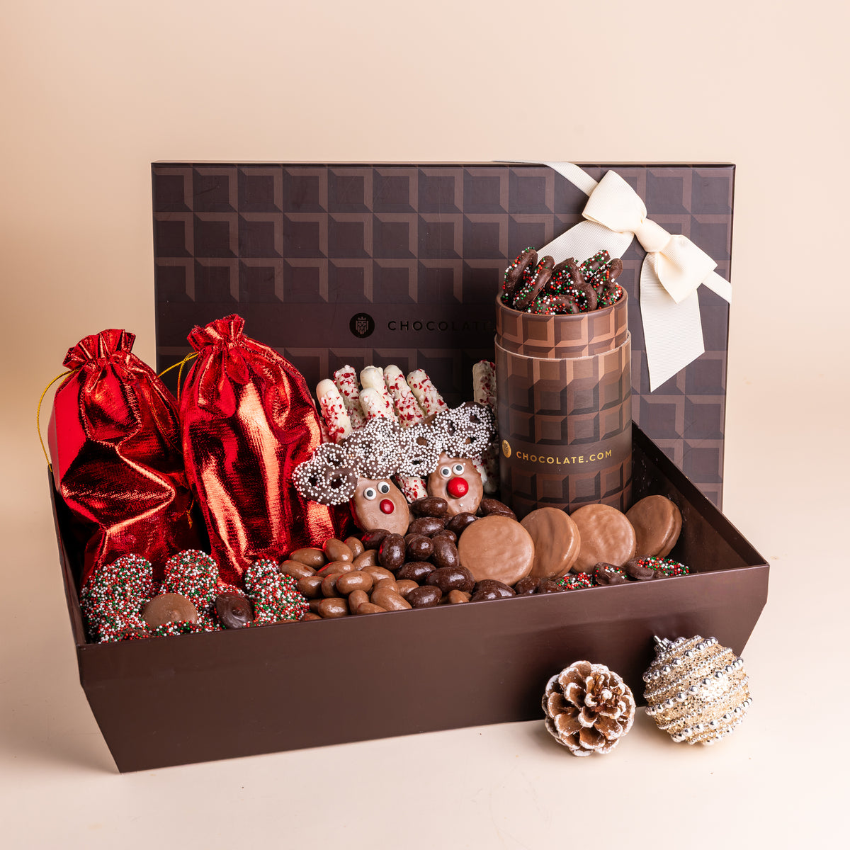 Happy Holiday Belgian Chocolate Basket