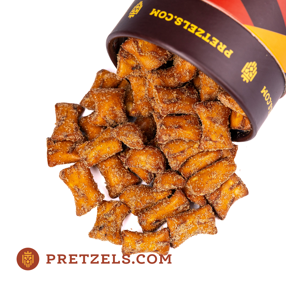 Cinnamon Sugar Peanut Butter Pretzel Bites