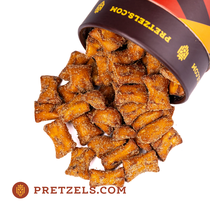 Cinnamon Sugar Peanut Butter Pretzel Bites